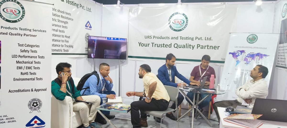 urs_certificate's tweet photo. We are excited to share some exciting moments of Day – 2 from LED Expo 2023 from our Stall URS Products And Testing. 
"Let's Reconnect and Rebound!"
Booth No - M06
Contact us - shamsher.singh@urs-labs.com

#LightLEDexpo #LEDexpo #LightingIndia #luminairestesting #ledtesting https://t.co/PuJ80peyj1