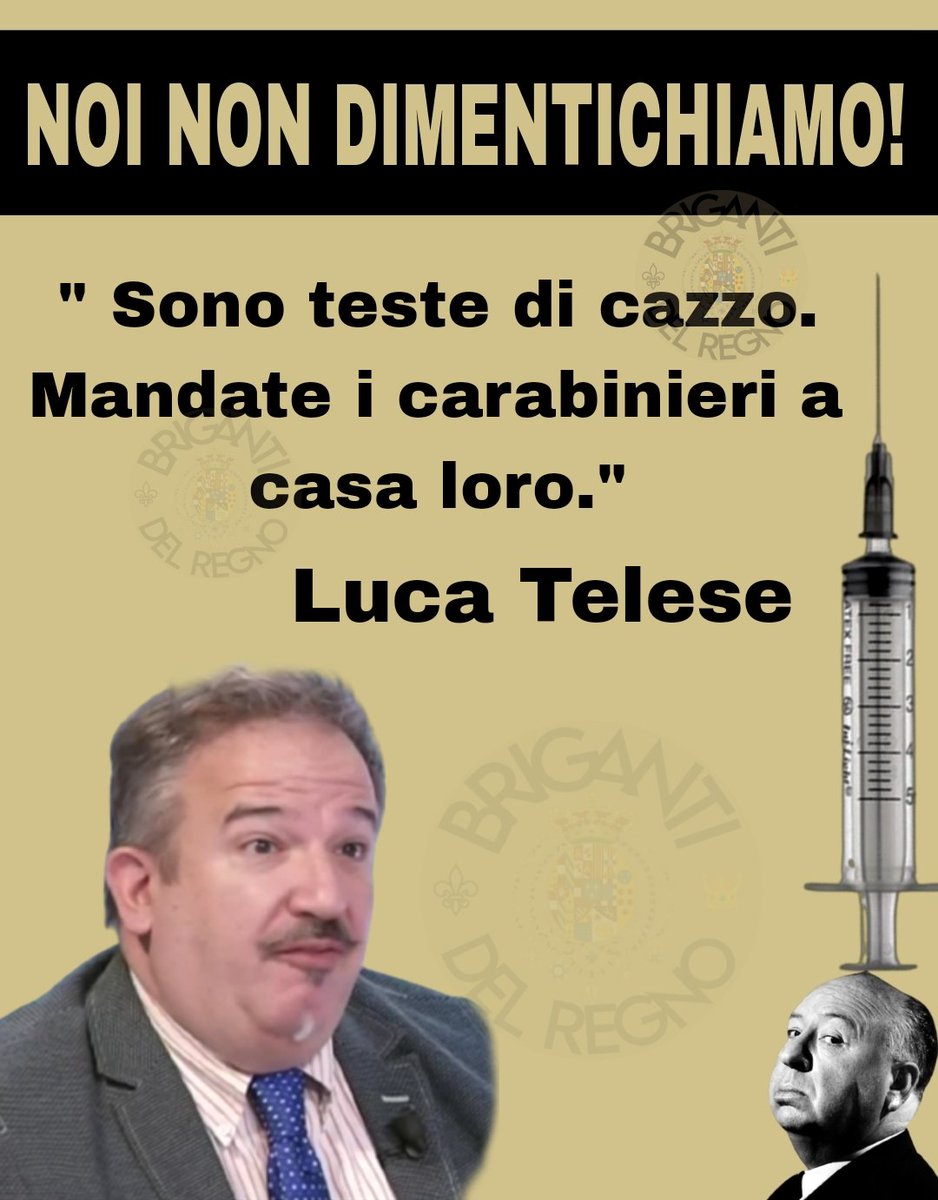 Noi_briganti's tweet photo. PER CHI NON ACCETTAVA LE PUNTURINE ...CHI DIMENTICA È COMPLICE! 🤮 https://t.co/XVdCaNy8wb