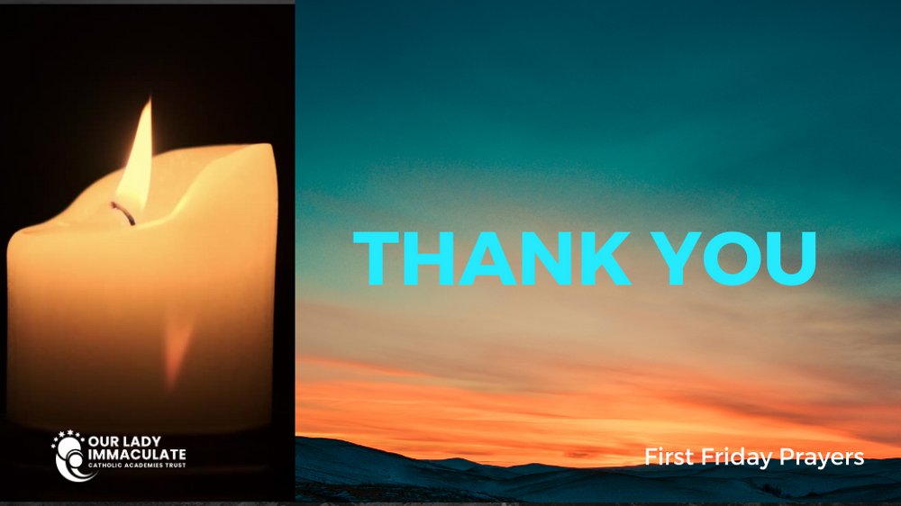 Thank you to everyone who has joined us today and particular thanks to our prayer leads 🙏

We keep you in our thoughts and prayers throughout the month and we invite you to join us for our next First Friday on 1st December 

#OLICATcommunity #OLICATFirstFriday