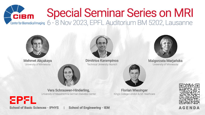 🔍 Join us at <a href="/EPFL_en/">EPFL</a> from Nov 6-8 for the #CIBM Special Seminar Series on #MRI and listen to leading experts from top institutions worldwide. 

Whether in person or virtually, it's an event not to miss! #CIBMSeminar #MRI #EPFL 📷🎙️

Register here: bit.ly/40kQuvh