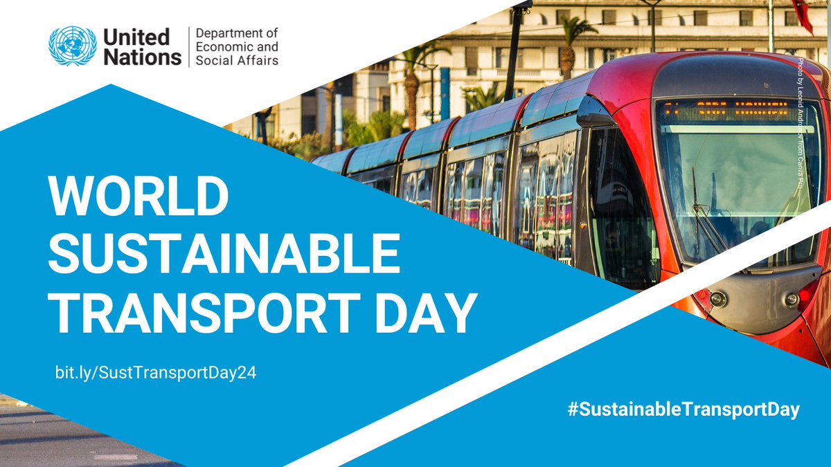 On 26 November, we will be celebrating #SustainableTransportDay! Sustainable transport is central to advancing the #SDGs. It contributes to: ✅ eradicating poverty ✅ reducing inequality ✅ empowering women ✅ combatting climate change.