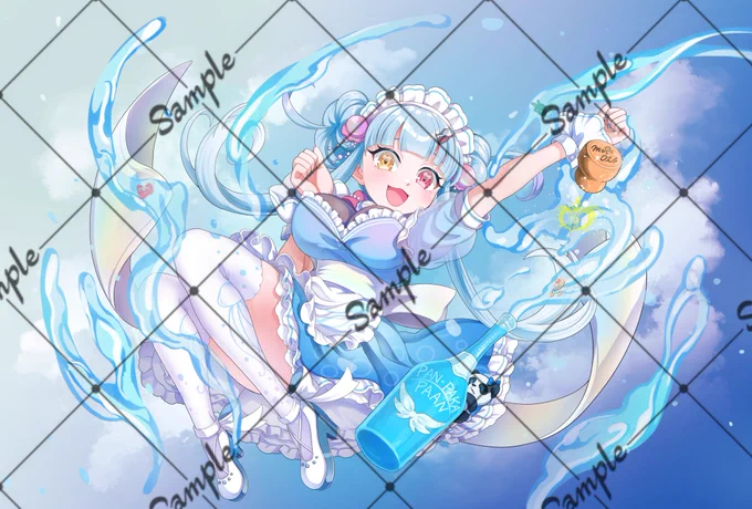 白峰むいさんオリジナル曲のメインイラストを描かせていただきました! 最強の仲間と最高のむいちゃんの曲を作る事ができて本当に幸せです
