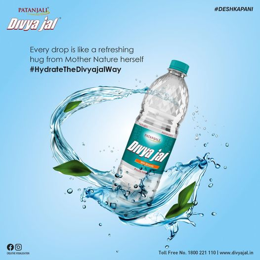 Quench your thirst with a divinely refreshing sip 
.
.
.
#DivyajalMagic #NatureHug #HydrationSensation #ThirstQuencher #PatanjaliPurity #DivineDrops #RefreshRevive #HolisticHydration #SipSustainably #MotherNatureNectar #patanjaliwater #PatanjaliProducts
