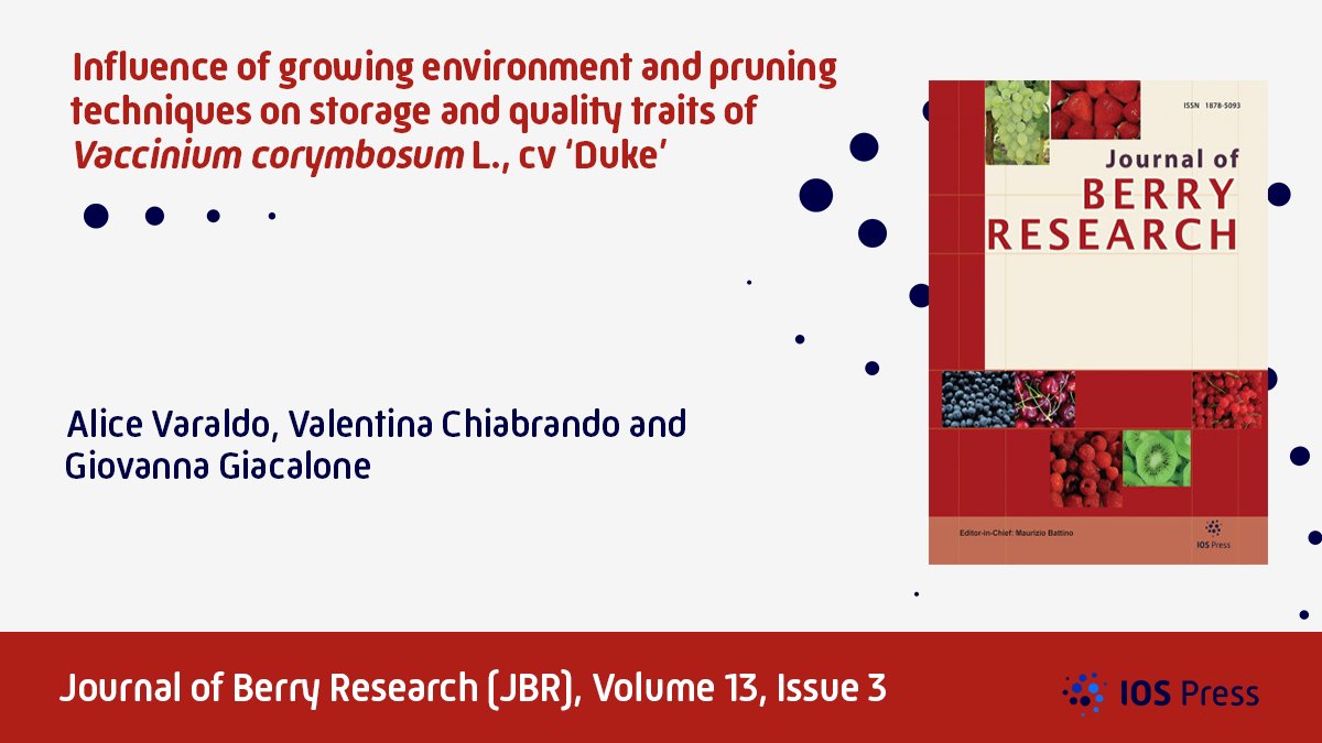 Journal of Berry Research tweet media