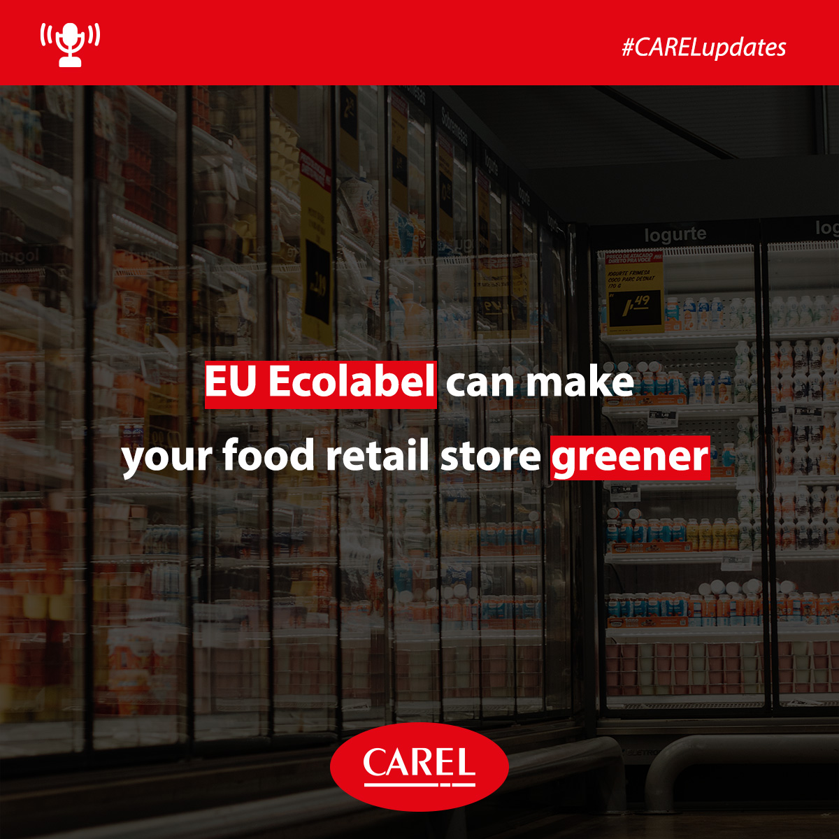 CAREL_group's tweet photo. Energy efficiency in #HVACR is one of the criteria chosen to award #FoodStores with #EUecolabel.
The project encourages the implementation of green solutions and the removal of non-technological barriers to efficient #heating and #cooling.
Learn more: https://t.co/0G1Kf6HLsR https://t.co/iIpWEA2fCm