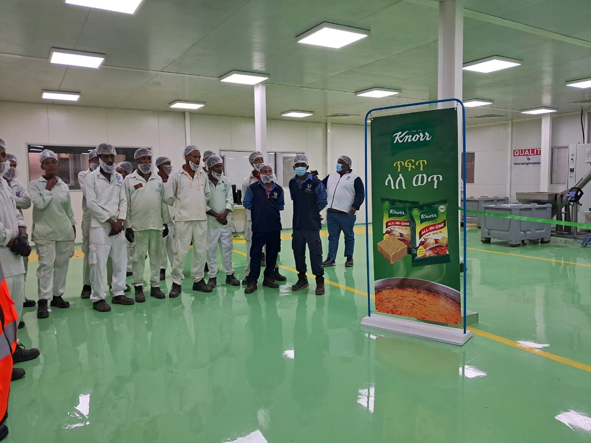 UnileverET's tweet photo. Knorr is designed to create a more sustainable food system. Last month we celebrated the commissioning of Knorr's 5th production line. This has significantly boosted our effort to help Ethiopians to combat malnutrition &amp; stunting while still enjoying tasty meals #Purposefulbrands https://t.co/4Z9d0KaAVo
