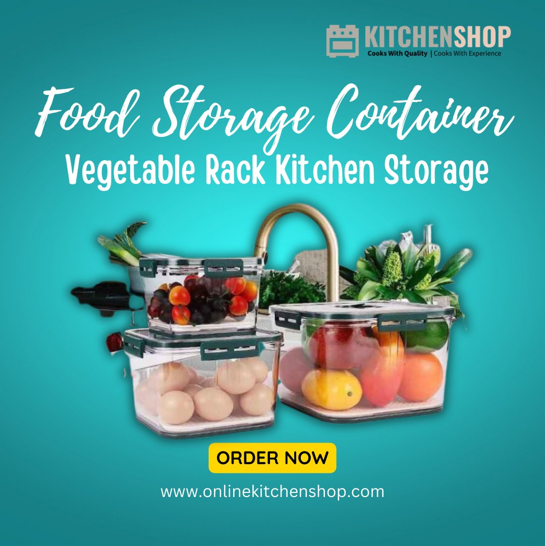 OnlineKitchenS3's tweet photo. Upgrade your kitchen organization with our #Foodstorage Container #Vegetablerack! Say goodbye to clutter and hello to convenience. Keep your ingredients fresh and accessible with this handy set of 2 racks.
Shop Now: https://t.co/vwFEehdL0n

#KitchenOrganization #StorageSolutions https://t.co/83YbMpnaxz