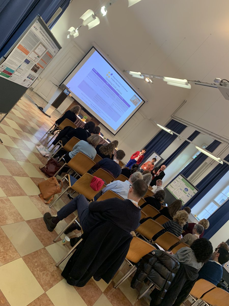 stefycici's tweet image. Excited to participate in the @IclheO Symposium at the University of Vienna. Very illuminating talks and posters during this two-day event #iclhe #iclheorganization #englishmediuminstruction #EMI #vienna