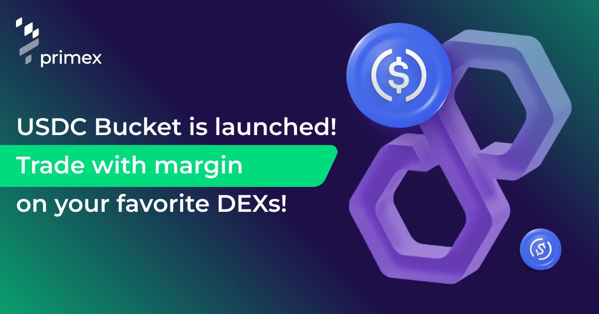 Hey Primex Traders!🔥

The first Credit Bucket (USDC) is now launched on Polygon! You have the opportunity to trade with leverage on your favorite DEXs, an opportunity that was previously not available in DeFi!🚀

Early Lenders participating in the Accumulation stage will be able