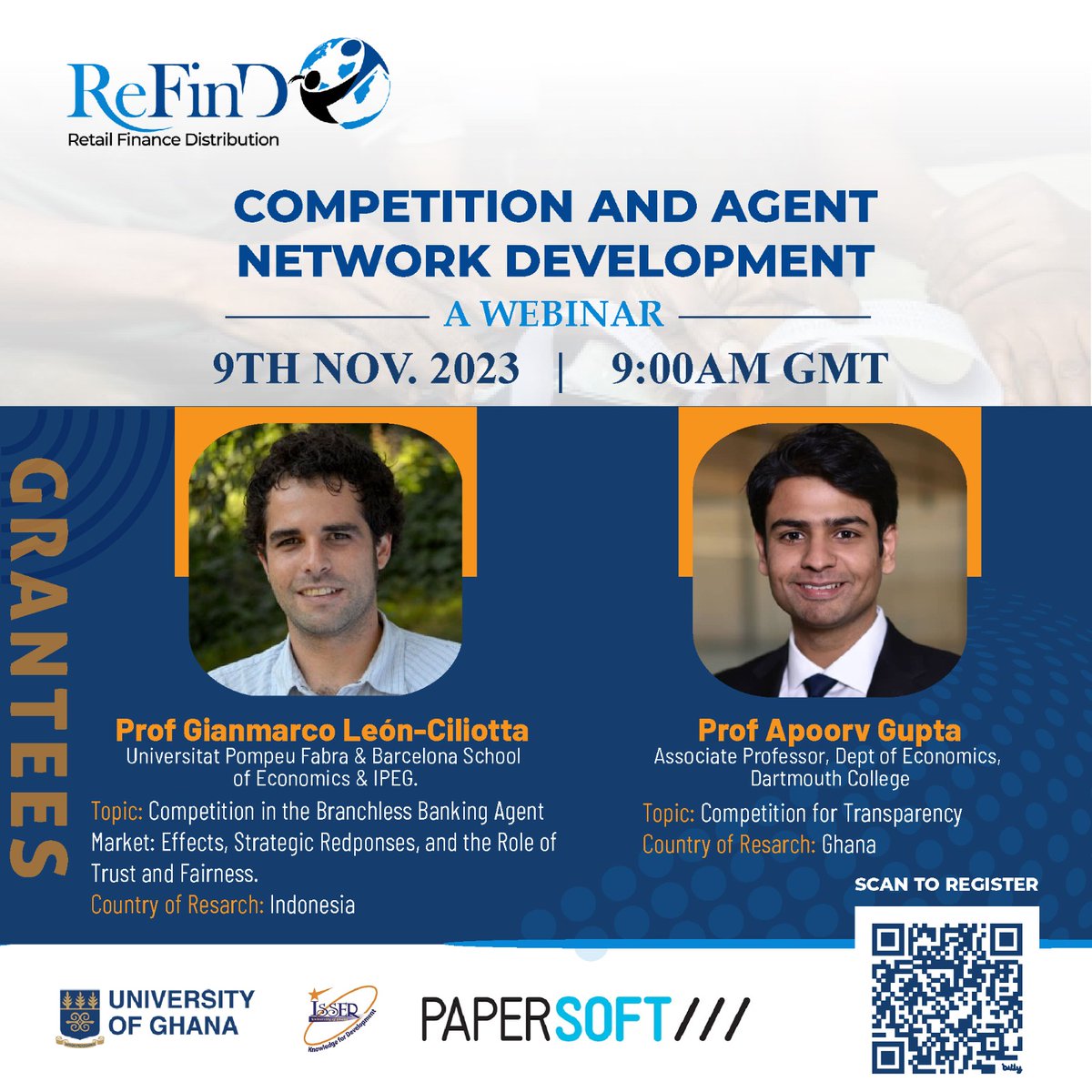 Our upcoming webinar will feature two remarkable, competition-focused funded research projects from Sub-Saharan Africa (Ghana) and Southeast Asia (Indonesia). 🌍 Don't miss out on this insightful event! Register here bit.ly/45TKWsz
or scan QR code 👇