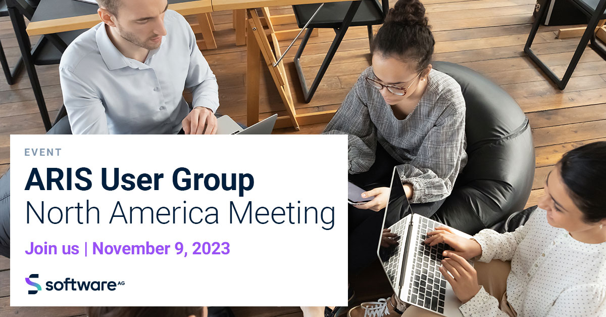 Join us next week for the first North America #ARIS user group meeting to discover the potential of ARIS from strategy to execution. Experience #DigitalTransformation firsthand and learn about the features of ARIS. Don't forget to reserve your seat today: bit.ly/3Fqzx91