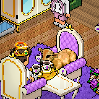 TasteSam's tweet photo. #Habbo Catching up on the tea dear x https://t.co/3LILz5lAfc