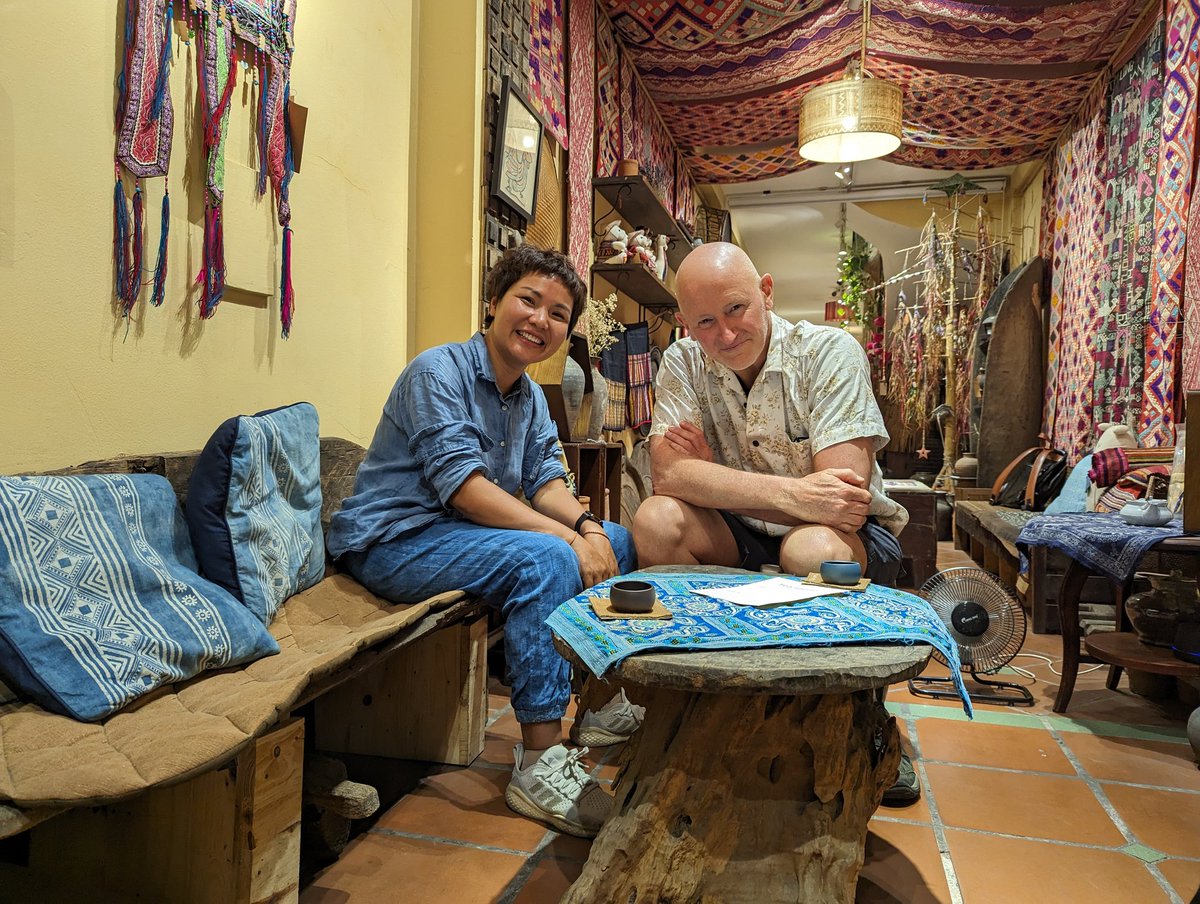 rustycompass's tweet photo. Wonderful work putting together our 2024 #Vietnam by the #Book #tours over at Old Compass Travel. In #Hanoi finalising our exploration of ethnic minority #textiles. We'll see these up close around Dien Bien Phu. Exciting day 🙂 Join us!

https://t.co/cW4HWJBOSa https://t.co/1xHa8xrikq