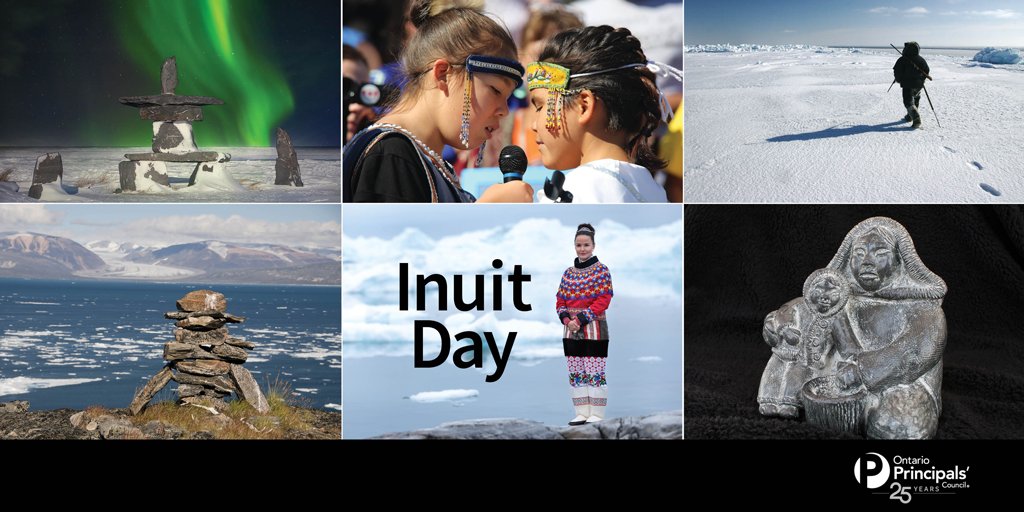 Today is International Inuit Day, created to celebrate Inuit &amp; amplify their voices. The word Inuit means " the people" and a single person is known as an Inuk. There are about 65,000 Inuit living in Canada.