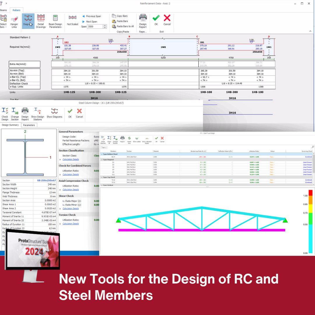 ProtaSoftware's tweet image. Step into the future with #ProtaStructureSuite2024 🚀! Unlock new levels of #StructuralDesign with our latest #ModelingTools and #BIMIntegration. Get ahead with #ProtaSoftware and save 30% now! 🏗️ #EngineeringExcellence awaits. protasoftware.com/news/get-ready…