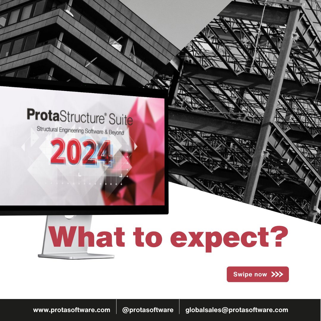ProtaSoftware's tweet image. Step into the future with #ProtaStructureSuite2024 🚀! Unlock new levels of #StructuralDesign with our latest #ModelingTools and #BIMIntegration. Get ahead with #ProtaSoftware and save 30% now! 🏗️ #EngineeringExcellence awaits. protasoftware.com/news/get-ready…
