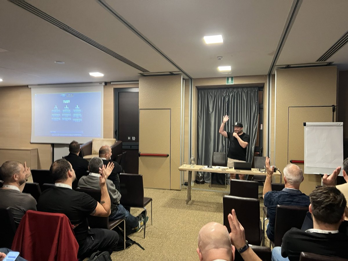 Christian Schwendemann (@justschwendi) on Twitter photo The moment <a href="/_POPPELGAARD/">Thomas Poppelgaard</a> got surprised with more hands up for people using AI than for vGPU in their environments 😅
#E2EVC The moment <a href="/_POPPELGAARD/">Thomas Poppelgaard</a> got surprised with more hands up for people using AI than for vGPU in their environments 😅
#E2EVC