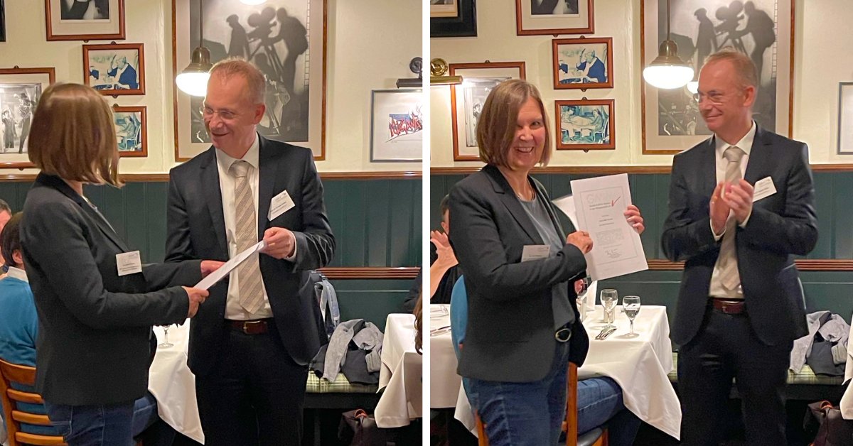 Grund zur Freude 🥳🥳: Wir gratulieren unserer <a href="/eteachingorg/">e-teaching.org</a> Kollegin Anne Thillosen, die bei der diesjährigen GMW-Jahrestagung als GMW-Fellow ausgezeichnet wurde. Herzlichen Glückwunsch!! 🥁🎉🎉 e-teaching.org/news/eteaching… <a href="/IWMtue/">IWM Tübingen @IWMtue@wisskomm.social</a> @GMWOnline