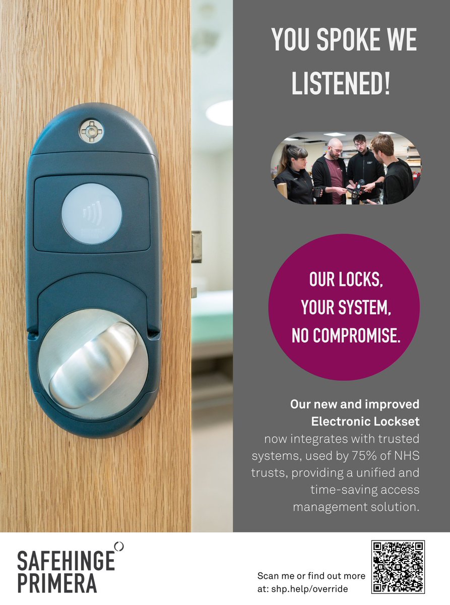 Safehinge Primera (@we_are_shp) on Twitter photo We're featured in November's The Network! 
Read what Martin Izod, Chief Product Officer and Co-Founder, had to say about the launch of our new and improved Electronic Lockset: hubs.ly/Q027GLf30
#TheNetwork #ElectronicLockset #MentalHealthDesign We're featured in November's The Network! 
Read what Martin Izod, Chief Product Officer and Co-Founder, had to say about the launch of our new and improved Electronic Lockset: hubs.ly/Q027GLf30
#TheNetwork #ElectronicLockset #MentalHealthDesign