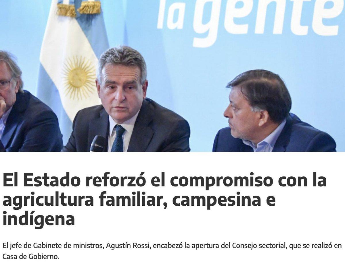 El Estado reforzó el compromiso con la agricultura familiar, campesina e indígena argentina.gob.ar/noticias/el-es…