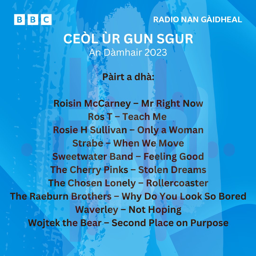 BBCRnG's tweet photo. Ceòl ùr gun sgur - An Dàmhair 👊🏻
New music featured on #Rapal in October. Start your weekend with a bang 🔥🎆 and listen back on
@bbcsounds 🎶 https://t.co/VYfR85hIGy