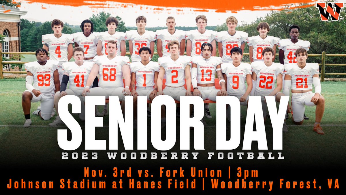 Thank you to the class of 2024 for leaving the @WoodberryFB program better than you found it and for your dedication to the program!