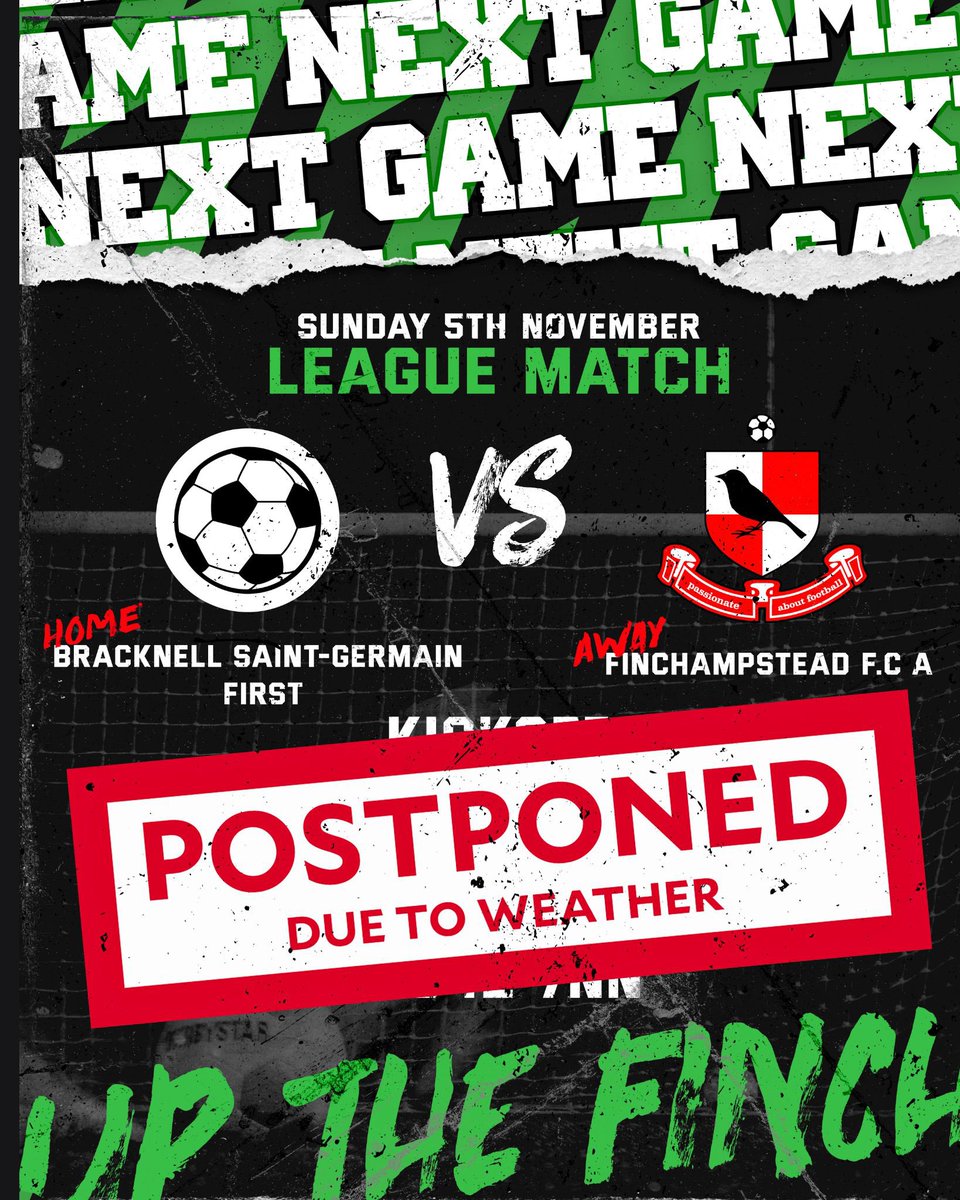 And so it begins, English weather taking its toll on our fixtures! Hopefully not the first of many 🤦🏻‍♂️