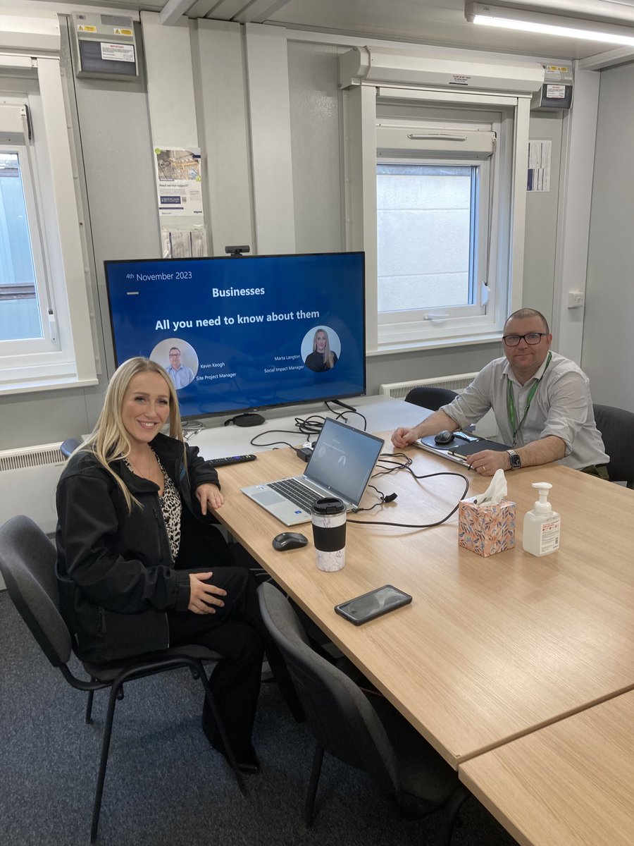 Thanks to Marta and Kevin from ⁦<a href="/RobertsonGroup/">Robertson</a>⁩ for their support presenting to our GCSE Business Studies learners at their Airedale Hospital site today 👍