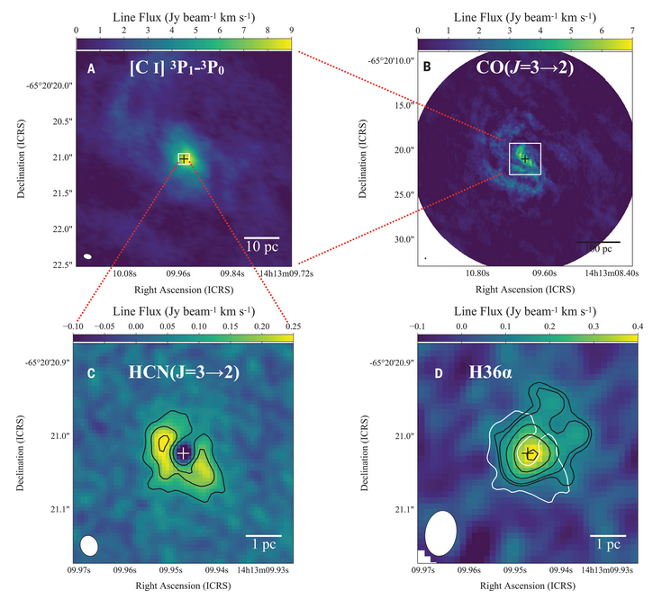 Accretion of gas by supermassive black holes powers active galaxies. <a href="/TIzumi_astro/">Takuma Izumi / 泉拓磨</a> et al. observe a nearby example in multiple gas tracers using <a href="/ALMAobs/">ALMA Observatory📡</a>. They find an inflow of dense molecular gas delivers material to the black hole on sub-parsec scales.
science.org/doi/full/10.11…