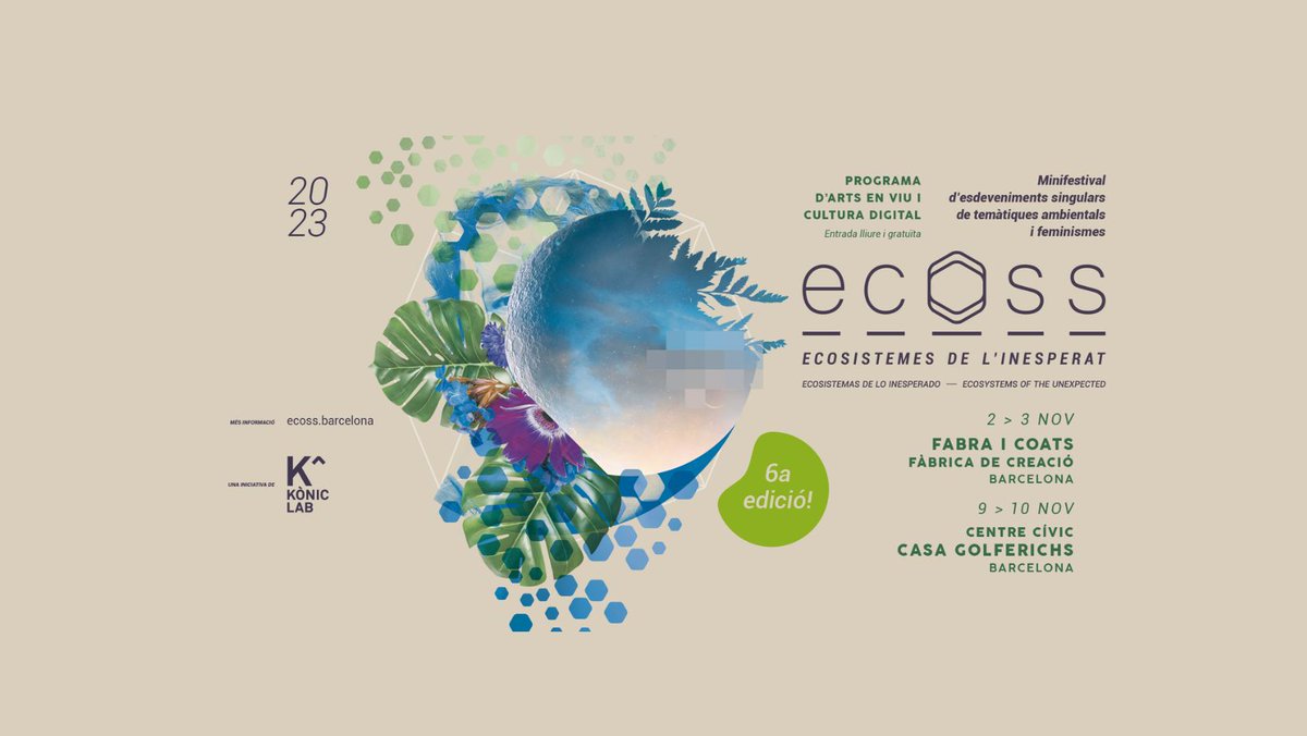Cultura Digital (@culturadigicat) on Twitter photo 📆Agenda de #CulturaDigital del cap de setmana⤵️
👽 <a href="/acvic/">ACVIC Centre d'Arts Contemporànies</a> inaugura a Vic 'Art Digital: Transitant les escletxes' amb <a href="/albagcorral/">Alba G. Corral</a>, Joana Moll, @mentalrural i <a href="/monicarikic/">Mónica Rikić</a>
🌒 @ECOSSBarcelona a <a href="/fabraicoats_fic/">Fabra i Coats: Centre d'Art i Fàbrica de Creació</a>
✨Tutankamon immersiu a l' <a href="/idealbarcelona/">idealbarcelona</a> 📆Agenda de #CulturaDigital del cap de setmana⤵️
👽 <a href="/acvic/">ACVIC Centre d'Arts Contemporànies</a> inaugura a Vic 'Art Digital: Transitant les escletxes' amb <a href="/albagcorral/">Alba G. Corral</a>, Joana Moll, @mentalrural i <a href="/monicarikic/">Mónica Rikić</a>
🌒 @ECOSSBarcelona a <a href="/fabraicoats_fic/">Fabra i Coats: Centre d'Art i Fàbrica de Creació</a>
✨Tutankamon immersiu a l' <a href="/idealbarcelona/">idealbarcelona</a>