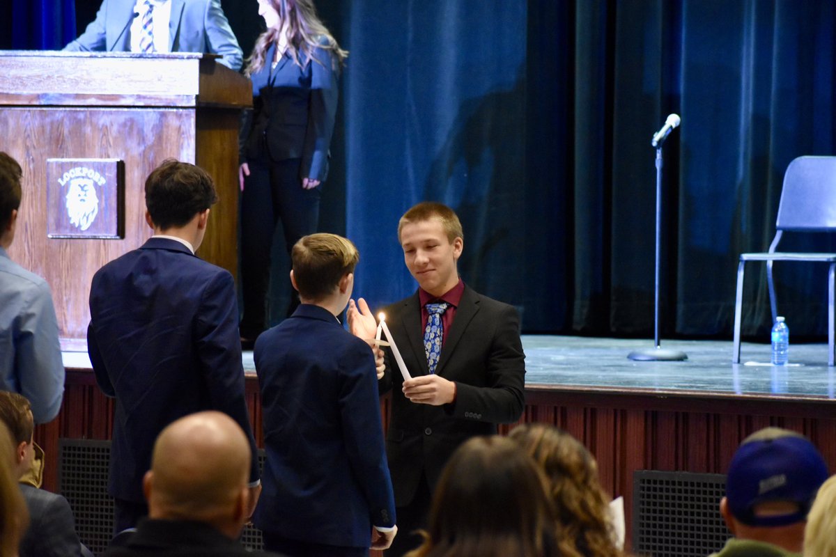 LockportDECA's tweet photo. What a phenomenal installation night! Congratulations to all of the newly installed members and officers of LHS DECA. Thank you to everyone that joined us on this special night! https://t.co/UfgbIzpv9e