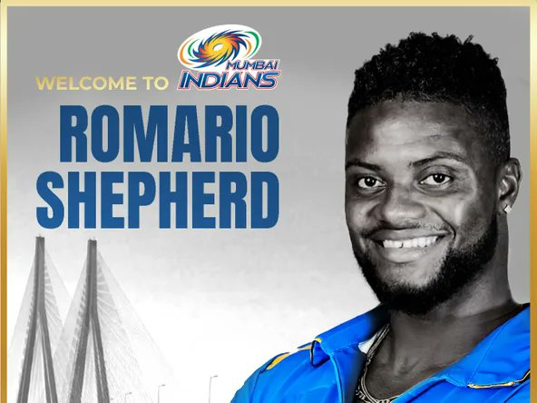 JUST IN — West Indies & #LSG player '#RomarioShepherd' joins #MumbaiIndians ahead of #IPL2024 as a trade.
