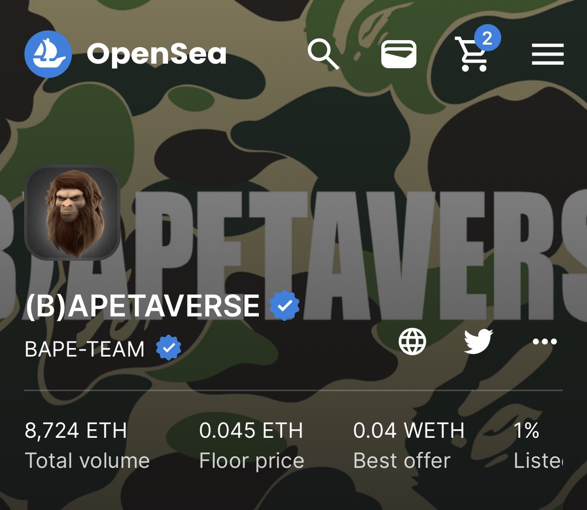 Everybody is talking about #ApeFestHK and the collaboration between <a href="/BAPEOFFICIAL/">BAPE.COM</a> ! But why is there a big difference on the FP between <a href="/BoredApeYC/">Bored Ape Yacht Club 🍌</a> and <a href="/bapetaverse/">(B)APETAVERSE</a> #NFT ? Even when they publicly said that they were inspired by BAPE #ApeFest2023 #BAYC #MAYC