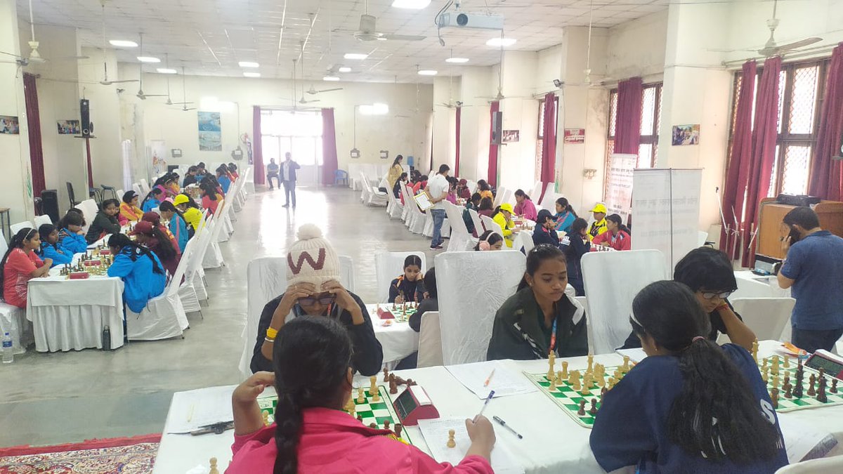 kvsrojammu's tweet photo. Some Glimpses from Day 2 (Chess) Events of 52nd KVS National Sports Meet 2023 hosted by Kendriya Vidyalaya Sangathan Jammu region at various venues. https://t.co/HxN06XvrC0