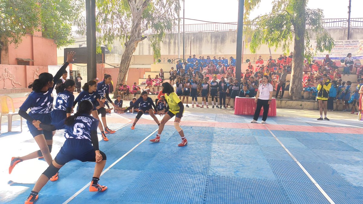 kvsrojammu's tweet photo. Some more Glimpses from Day 2 (Kabaddi) Events of 52nd KVS National Sports Meet 2023 hosted by Kendriya Vidyalaya Sangathan Jammu region region at various venues. https://t.co/x7BhnNDg93