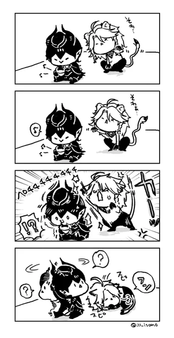 #マレレオツノ耳事件 
たまに後頭部を何者かに襲われる世界屈指の大魔法師!! 
いまだ犯人は見つからず、犯行は現在も行われてる模様のマレレオ
🦁「犯行理由…? 特にない。」 