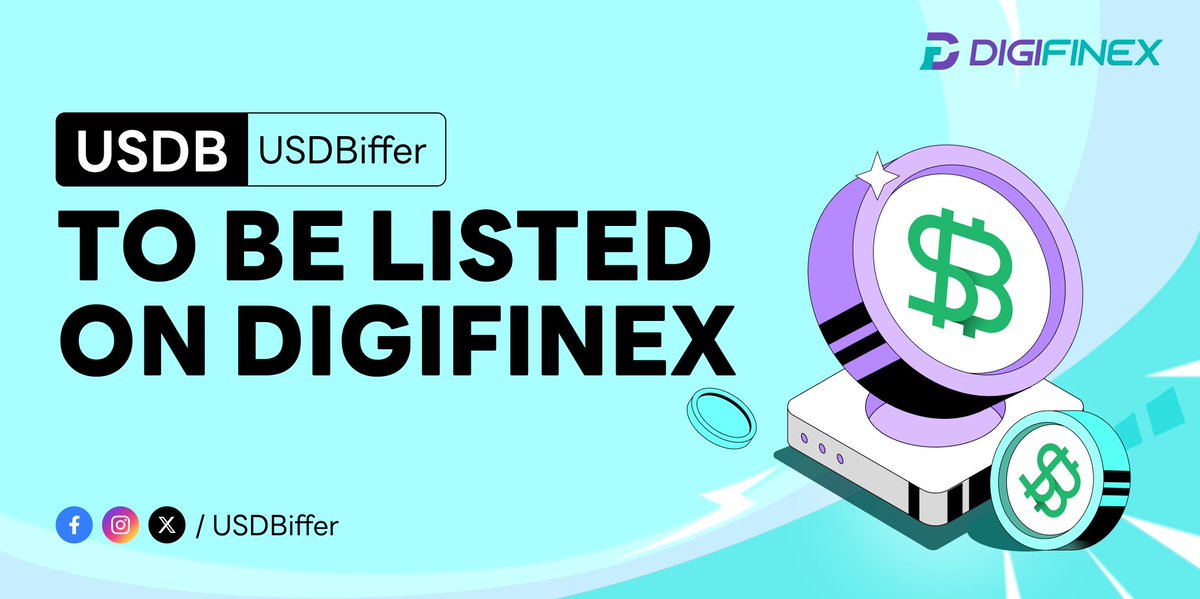 DigiFinex's tweet photo. 💥JUST IN: @USDBiffer $USDB/USDT to be listed on #DigiFinex!    

🔥Stay tuned!    

📷Details: https://t.co/cqJwX54zue
#altcoin #token #cryptocurrency https://t.co/ooJrP5PjvI