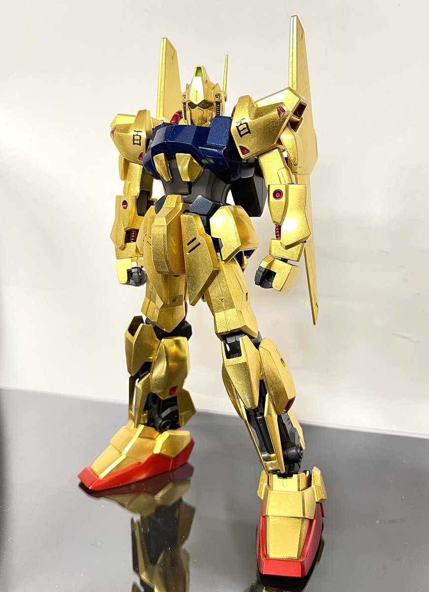 純金箔押しMG百式ver2012 初めて百式に金箔箔押した2012年の手法で