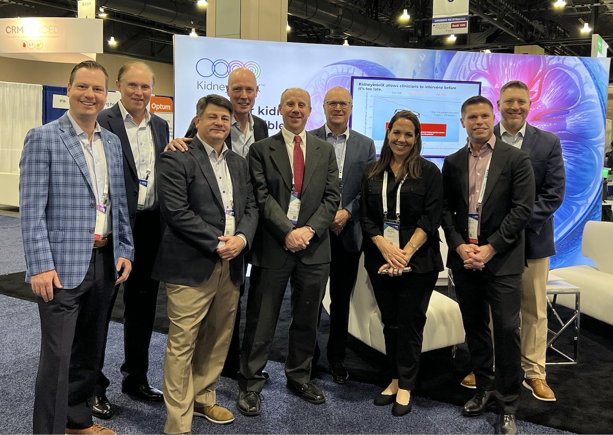 We have a large crew representing at the world's biggest nephrology event. We're all on hand to talk about our collective fight to eradicate kidney disease and how one simple blood test - KidneyIntelX - may provide one of the answers.
