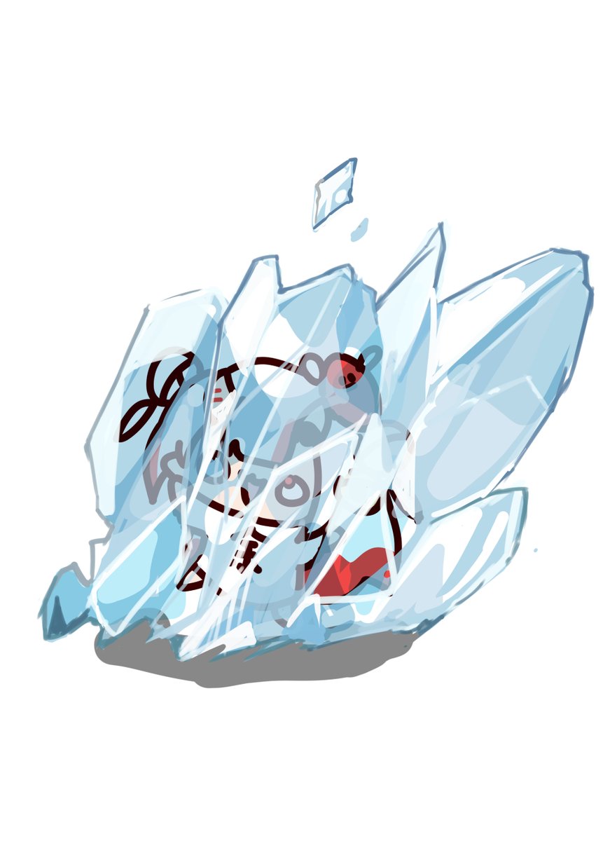 ice white background no humans solo simple background red eyes pokemon (creature)  illustration images