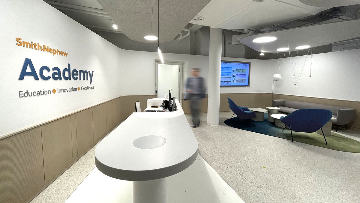 harkessord's tweet photo. Introducing our latest @SmithNephewPLC  interior branding package for the newly opened  Academy in Munich Germany

Working with the brilliant on-site S+N Team, we helped create a truly immersive, world class training facility.
https://t.co/UmG5aHIODc

https://t.co/c2UWObui4a https://t.co/8DyHljHetA