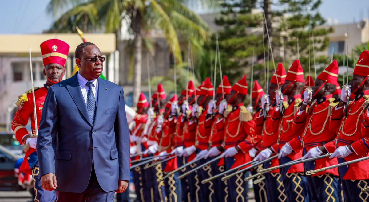 Election2024Sn's tweet photo. Hier a l’inauguration de l’état -major du haut commandement national
SE @Macky_Sall a tenu à saluer le professionnalisme de nos forces de défense et de sécurité face aux périls qui guettent la paix et la stabilité du pays .
#Senegal
#discoursn
#mackys https://t.co/idvlzjKUow