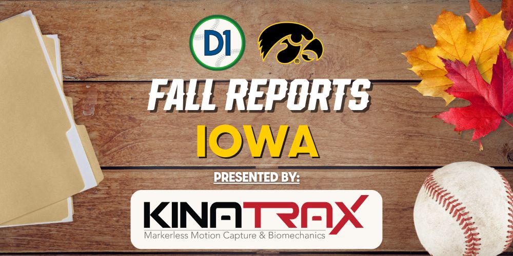 🆕 2023 Fall Report: Iowa Presented by @KinaTraxInc Coming off a 44-win campaign, @UIBaseball appears to have its best team yet heading into 2024, a Top 25-caliber club led by high-end pitching and defense. 🔗 buff.ly/3u1PCzC