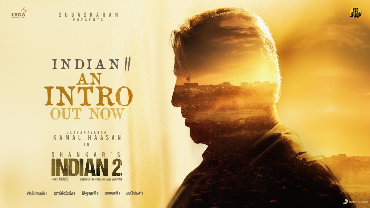 Vanakkam India 🙏🏻 INDIAN IS BACK 🫡 Presenting INDIAN-2 AN INTRO 🤞🏻 tinyurl.com/Indian2AnIntro #Indian2 🇮🇳 🌟 #Ulaganayagan @ikamalhaasan 🎬 @shankarshanmugh 🎶 @anirudhofficial 📽️ @dop_ravivarman ✂️🎞️ @sreekar_prasad 🛠️ @muthurajthangvl 🌟 #Siddharth @MsKajalAggarwal @Rakulpreet…