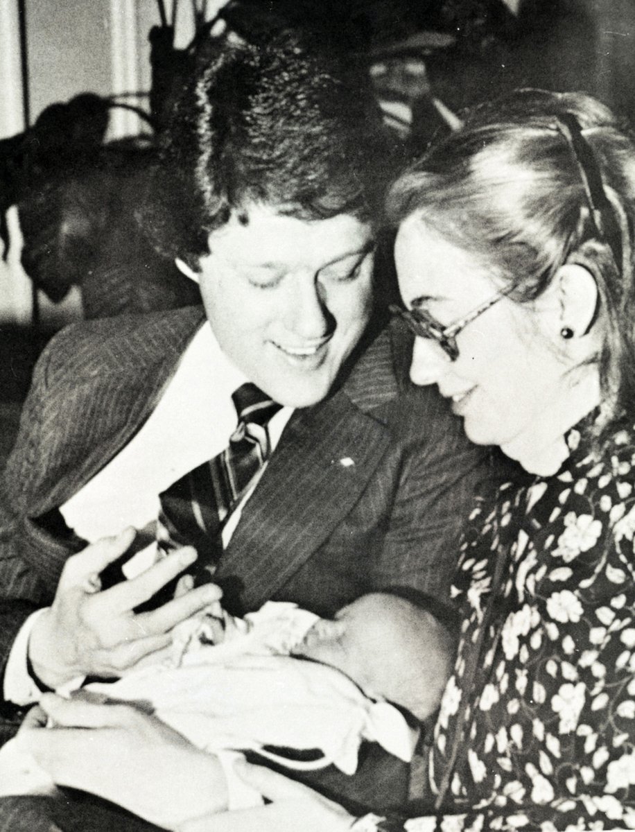 It’s #ArchivesFamilyPhotos month at the #archiveshashtagparty! A moment the Clinton family will never forget is bringing Chelsea home to the Arkansas Governor's Mansion on March 4th, 1980. Photo courtesy of the Clinton Foundation [H03-03]