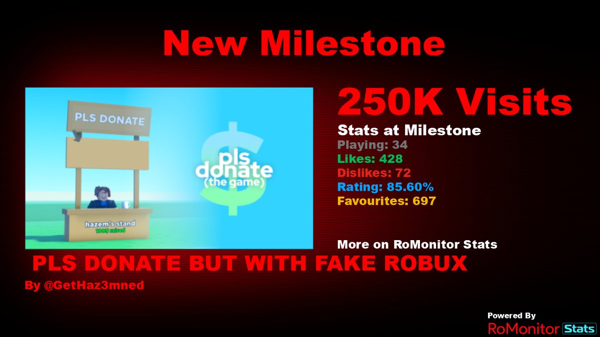 How Much ROBUX has the OWNER of PLS DONATE Made? 