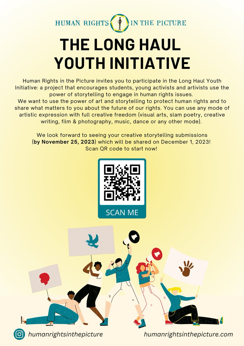 The Long Haul Youth Initiative invites young people to share an artistic creation addressing a human rights issue. In honour of Sir Nigel Rodley, we will be sharing a selection of contributions on his birthday, December 1st. More info on Instagram: bit.ly/46NRXMZ