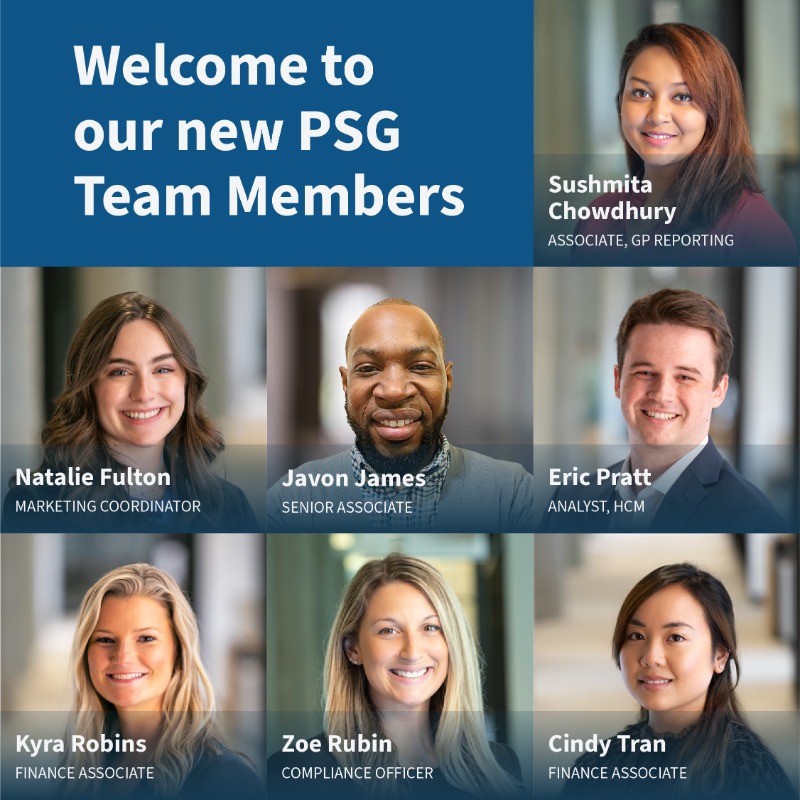 We’d like to welcome seven new members to our PSG family in our Boston office! We’re excited to watch this group grow across different areas of our team. Help us give them a warm welcome!