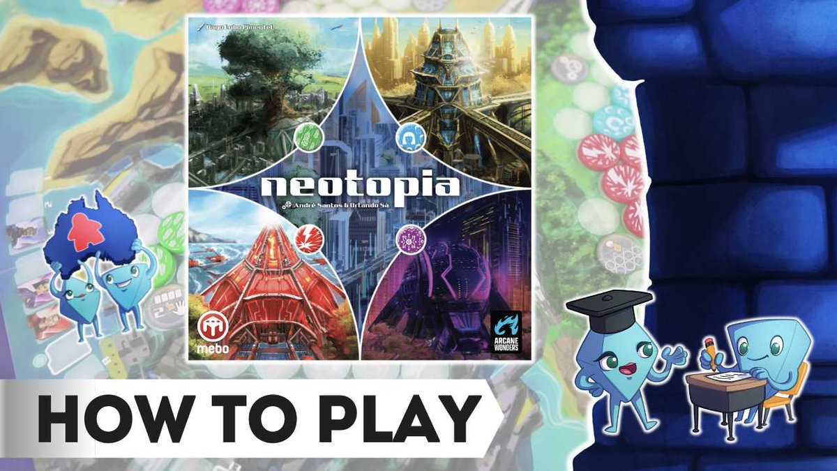 MeepleU's tweet photo. Let's build an awesome, thriving future city- but it's one of those fun scoring where all sections gotta be balanced for you to score well! Here's how to play #Neotopia in @thedicetower
https://t.co/72MeZLO3Ux
@ArcaneWonders #TheDiceTowerHowToPlay https://t.co/oZpqAhHqe2