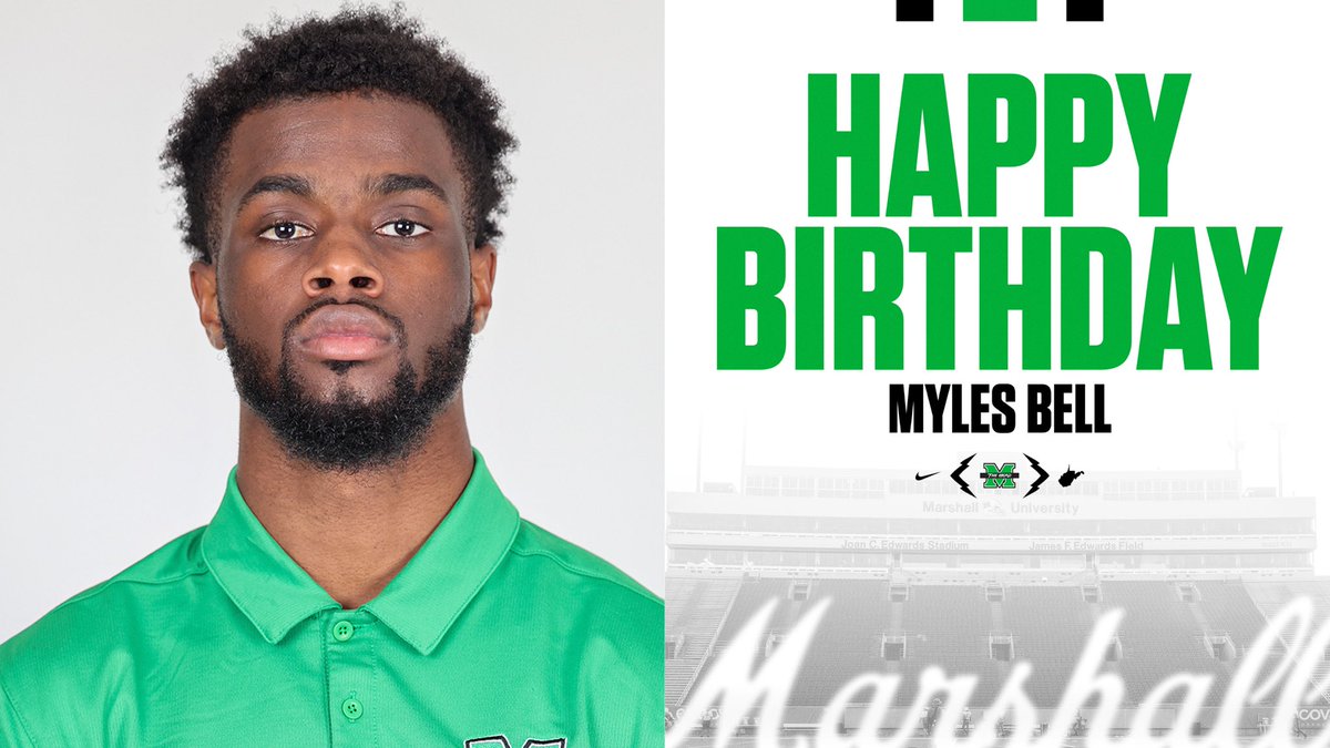 Herd Nation, help us wish Myles Bell a Happy Birthday! 

#GoHerd #WeAreMarshall